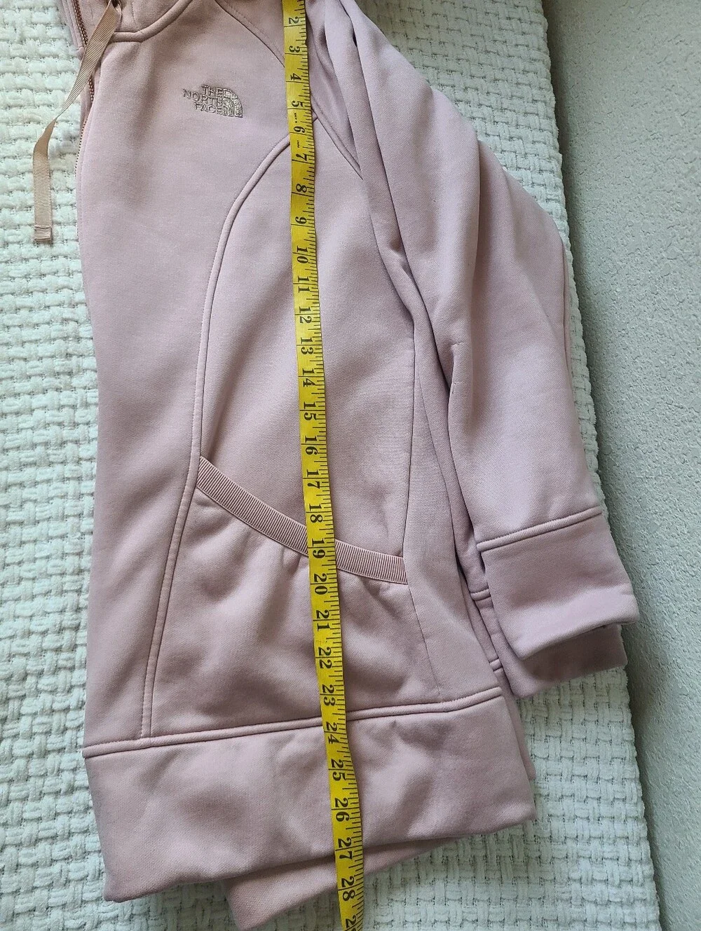 The North Face Women's Pale Pink Sherpa-Lined Zip Hoodie Women's Size L